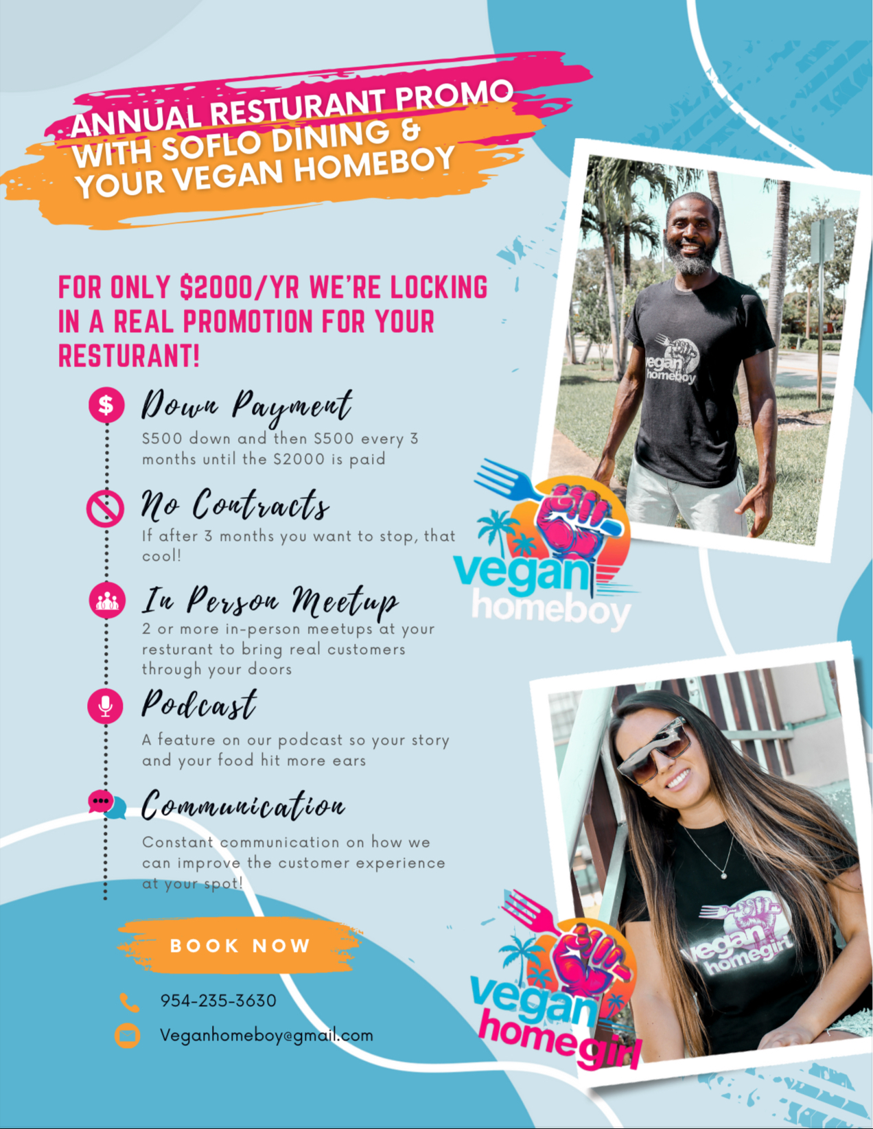 Vegan Homeboy Flyer